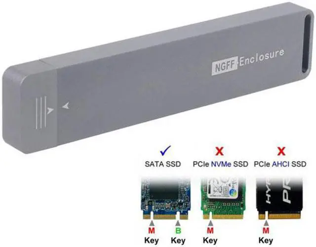 Alt view image 5 of 7 - KAIBOXIXI B/M-key NGFF M2 SSD  to USB 3.0 External PCBA Conveter Adapter Card Flash Disk Type