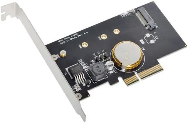 Alt view image 4 of 7 - Chenyang Cable PCI-E 3.0 x4 to M.2 NGFF M Key SSD Nvme Card Adapter PCI Express with Power Failure Protection 4.0F Super Capacitor
