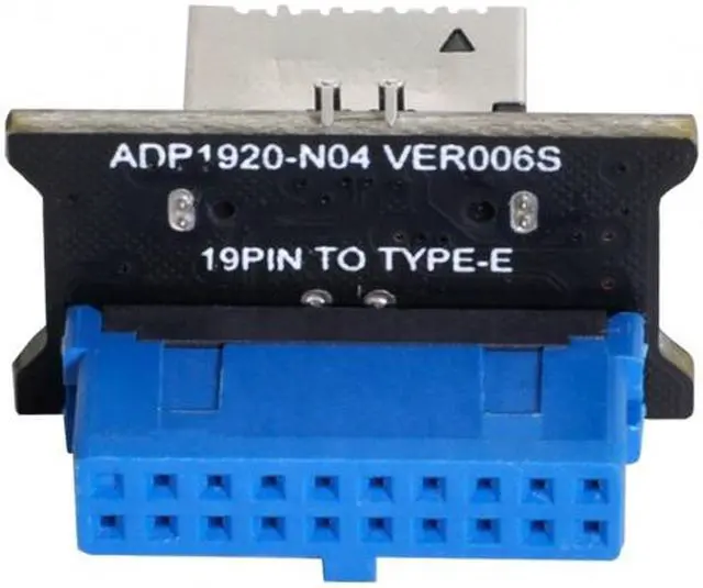 Alt view image 5 of 7 - Jimier Vertical USB 3.1 Front Panel Socket Key-A Type-E to USB 3.0 20Pin Header Male Extension Adapter for Motherboard UC-158