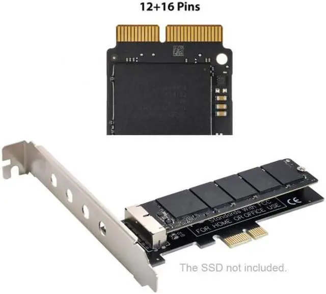 Alt view image 5 of 7 - FVH PCI Express PCI-E 1X to 12+16Pin 2013-2017 Mac Pro Air SSD Convert Card for A1493 A1502 A1465 A1466