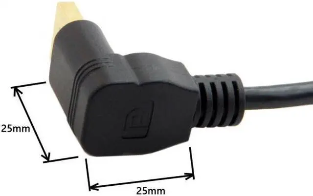 Alt view image 7 of 7 - Xiwai DisplayPort Display Port Male to Female 90 Degree Down Angled Extension Cable
