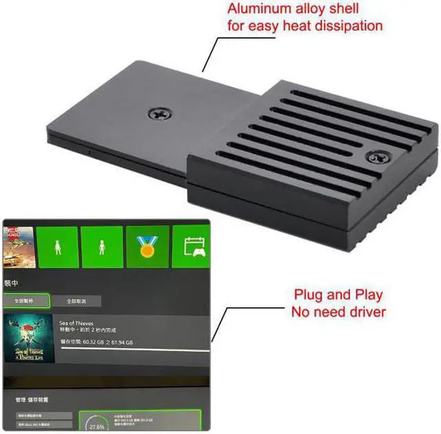 Alt view image 6 of 7 - Cablecc CF-Express Type-B to M.2 NVMe 2230 M-Key Adapter CFE for XBOX Series X S CH SN530 SSD PCIe4.0 Expansion Memory Card