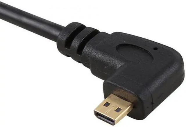 Alt view image 5 of 7 - Xiwai Stretch Right Angled 90 Degree Micro HDMI to HDMI Male HDTV Cable for Cell Phone   Tablet   Camera