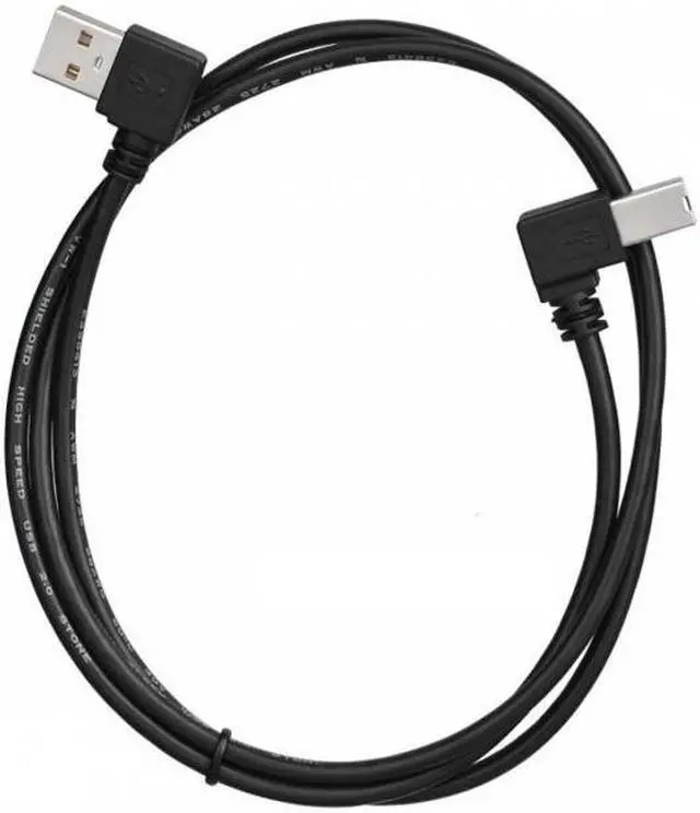 Alt view image 4 of 7 - CY Left Angled USB 2.0 A Male to B Male Angled 90 Degree Printer Cable 50cm 100cm