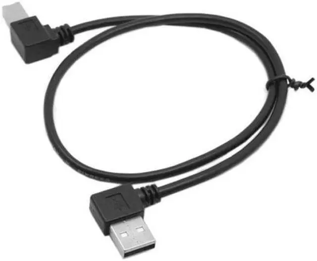 Main image of CY Right Angled USB 2.0 A Male - B Male Printer Scanner 90 Degree Cable 50cm 100cm
