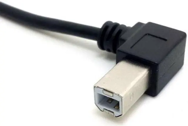 Alt view image 5 of 7 - CY Right Angled USB 2.0 A Male - B Male Printer Scanner 90 Degree Cable 50cm 100cm