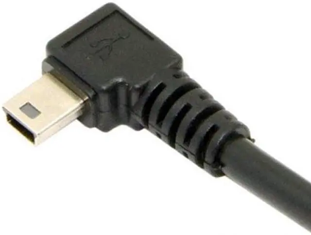 Alt view image 4 of 7 - CY 5pin Mini USB type Male Left Angled 90 degree to USB 2.0 male data charge cable 50cm