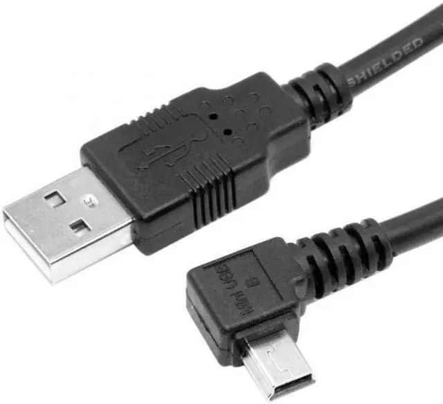 Alt view image 6 of 7 - Jimier Cable Mini USB B Type 5pin Male Right Angled 90 Degree to USB 2.0 Male Data Cable 6ft 1.8m
