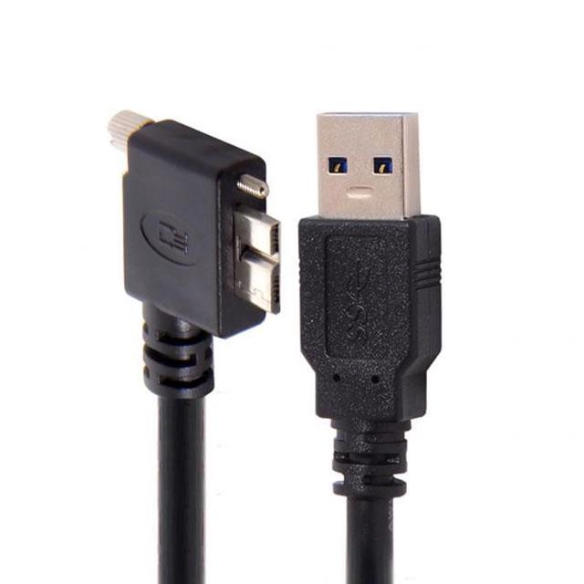 Chenyang 5Pin Micro USB 2.0 Male To Female Power Data Extension Cable Opposite U Shape Back Angled Type For Phone Laptop