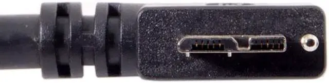 Alt view image 5 of 7 - CY 1.2m 90 Degree Left Angled Micro USB Screw Mount to 3.0 Data Cable for Industrial Camera