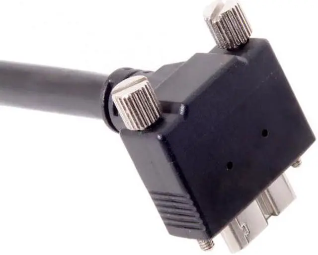 Alt view image 6 of 8 - Chenyang CY 5.0M 90 Degree Up Angled Micro USB Screw Mount to 3.0 Data Cable for Industrial Camera