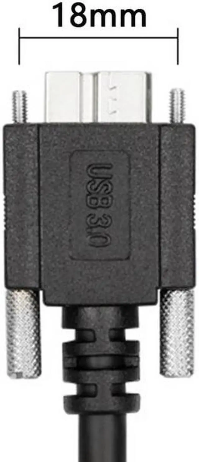 Alt view image 7 of 7 - Chenyang CY USB 3.0 A type Cable Male to Micro USB 3.0 B Male with Mount Panel Screws for Hard Disk Mobile Phone