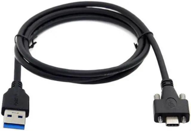 Main image of CY USB 3.1 Type-C Dual Screw Locking to Standard USB3.0 Data Cable 3.0M 2m 3m Panel Mount Type