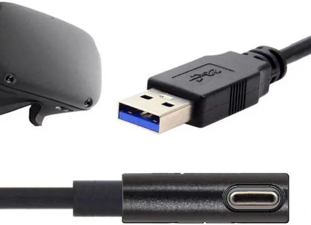 Main image of CY Fit for Oculus Link VR USB 3.1 Type-C Left Right Angled Type to Standard USB3.0 Data Cable