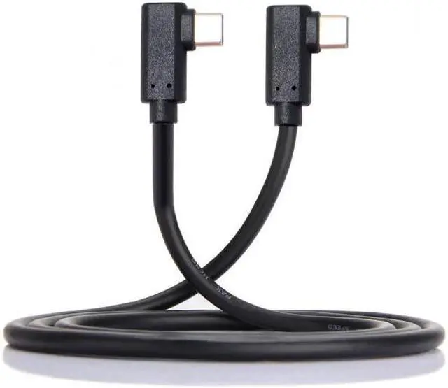 Alt view image 6 of 7 - Xiwai USB-C Type-C to Type-C Cable Gen2 10Gbps 65W Dual 90 Degree Left Right Angled Type