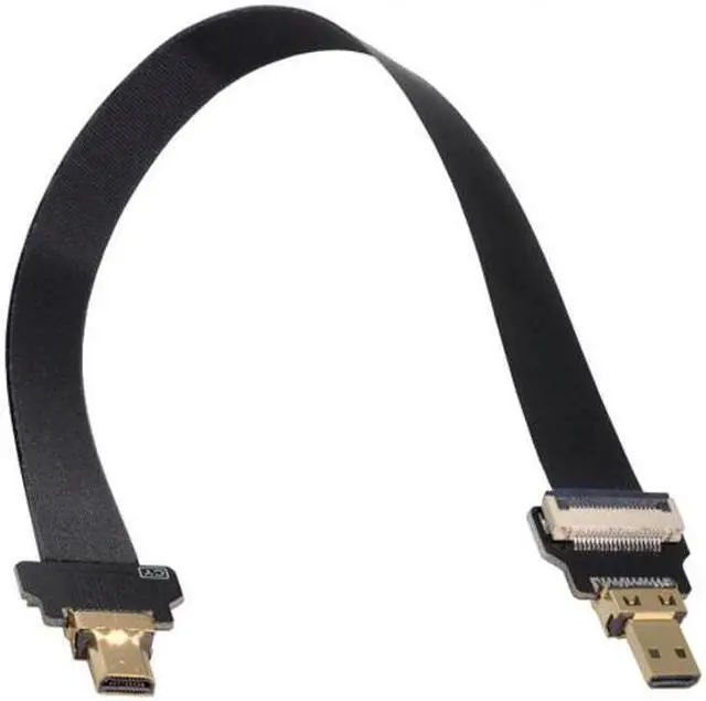 Alt view image 2 of 7 - CY CYFPV Micro HDMI Male to Micro HDMI Male Extension FPC Flat Cable 1080P for FPV HDTV Multicopter Aerial Photography
