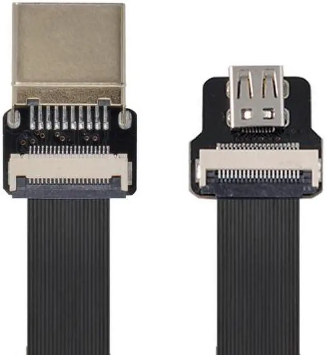 Alt view image 2 of 7 - Cablecc CYFPV HDMI Male to Micro HDMI Female Extension FPC Flat Cable 1080P for FPV HDTV Multicopter Aerial Photography