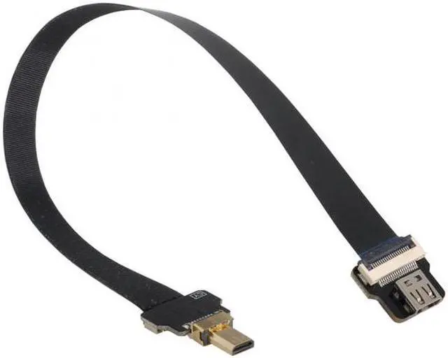 Alt view image 2 of 7 - CY CYFPV Micro HDMI Male to Micro HDMI Female Extension FPC Flat Cable 1080P for FPV HDTV Multicopter Aerial Photography