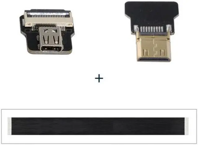 Alt view image 4 of 7 - CY CYFPV Mini HDMI Male to Micro HDMI Female Extension FPC Flat Cable 1080P for FPV HDTV Multicopter Aerial Photography