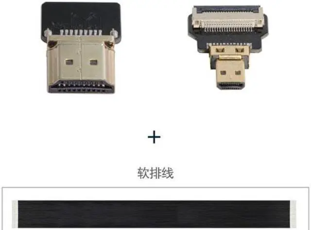 Alt view image 6 of 7 - Cablecc CYFPV HDMI Male to Micro HDMI Male Extension FPC Flat Cable 1080P for FPV HDTV Multicopter Aerial Photography