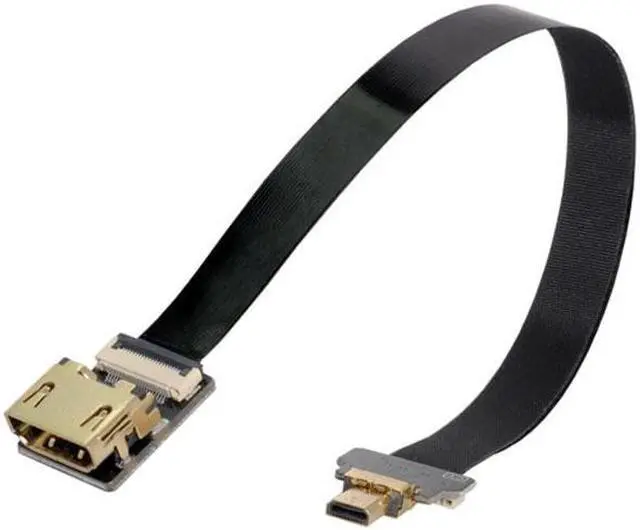 Alt view image 2 of 7 - Chenyang CY CYFPV HDMI Female to Micro HDMI Male Extension FPC Flat Cable 1080P for FPV HDTV Multicopter Aerial Photography