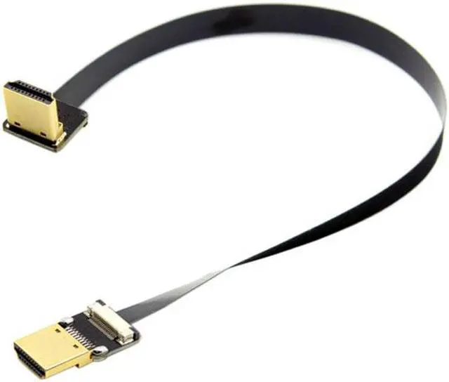 Alt view image 2 of 7 - Cablecc CYFPV FPV HDMI Male to Down Angled 90D HDMI Male HDTV FPC Flat Cable for FPV HDTV Multicopter Aerial Photography