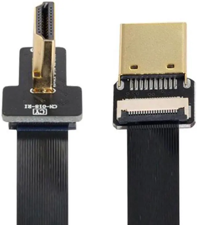 Main image of Xiwai CYFPV FPV HDMI Male to Left Angled 90D HDMI Male HDTV FPC Flat Cable for FPV HDTV Multicopter Aerial Photography