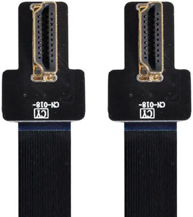 Alt view image 3 of 7 - CY CYFPV Dual 90 Degree Left Angled HDMI Type A Male to Male HDTV FPC Flat Cable for FPV HDTV Multicopter Aerial Photography