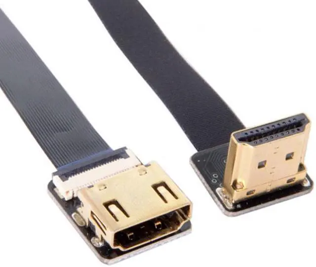 Main image of Chenyang CY CYFPV Up Angled 90 Degree HDMI Male to Female FPC Flat Cable for HDTV Multicopter Aerial Photography