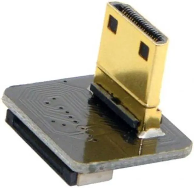 Alt view image 3 of 7 - CY CYFPV Mini HDMI Type C Male Connector Up Angled 90 Degree for FPV HDTV Multicopter Aerial Photography Adapter