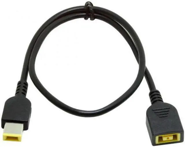 Main image of Cablecc Rectangle 11.0*4.5mm Male to Female Extension Power Plug Charge Cable 50cm for ThinkPad X1 Carbon