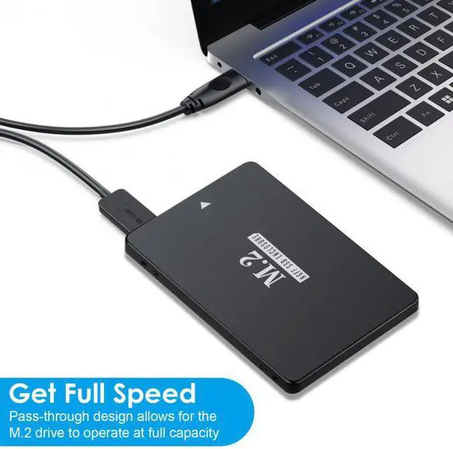 Alt view image 7 of 7 - Cablecc NGFF B+M Key M.2 SSD Card to 2.5inch SATA Micro USB 3.0 Combo HDD Disk Drive Enclosure