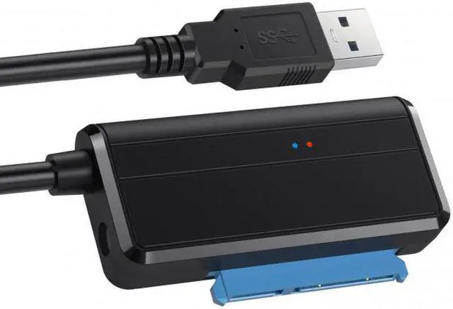 Alt view image 3 of 7 - CY USB 3.0 to Angled SATA 22 Pin Adapter Cable for 2.5" 3.5inch Hard Disk Drive SSD for Desktop Laptop