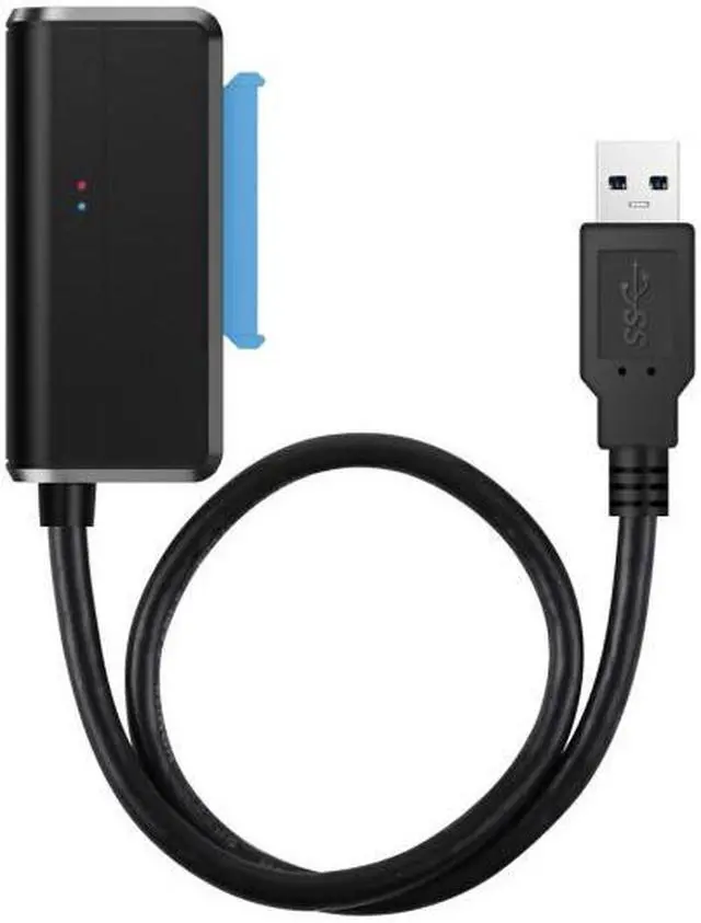Alt view image 2 of 7 - CY USB 3.0 to Angled SATA 22 Pin Adapter Cable for 2.5" 3.5inch Hard Disk Drive SSD for Desktop Laptop