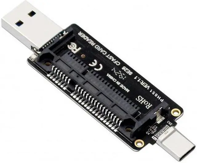 Alt view image 3 of 7 - CY USB-C USB3.0 Type-C to CFast 2.0 Card Adapter PCBA CFast Card Reader for Desktop Laptop