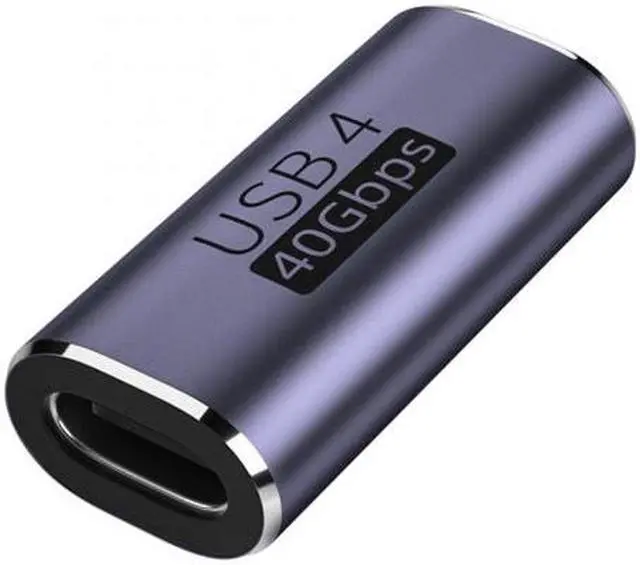 Alt view image 2 of 7 - Cablecc 40Gbps USB4 Type C Female to Female 100W Power Data 8K Video Adapter Extender for Laptop Phone