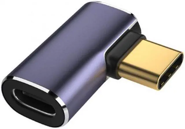 Main image of Cablecc CY UC-026-RI 40Gbps USB4 Type C Male to Female 90 Degree Left Right Angled 100W Power Data 8K Video Adapter for Laptop Phone