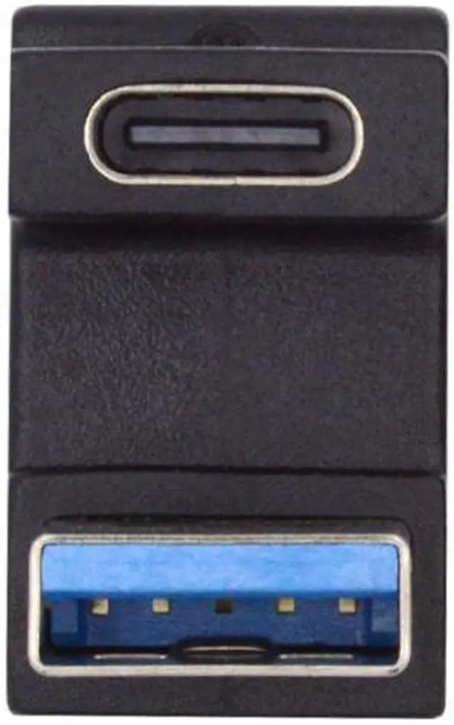Alt view image 2 of 7 - CY USB-C Type C Female  Opposite U Shape Back Angled to USB 3.0 A Male Data Adapter for Laptop Desktop