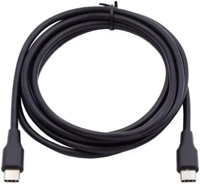 Alt view image 2 of 7 - CY 200cm Black Type-C USB-C Male to Male USB 2.0 Version Data Cable Support PD 65W for Laptop  Phone