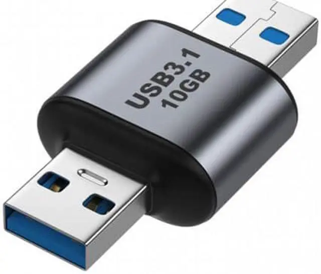 Alt view image 3 of 6 - CY USB 3.0/3.1 Type A Male to USB 3.0/3.1 A Male Data Adapter 10Gbps Extension for Laptop Desktop