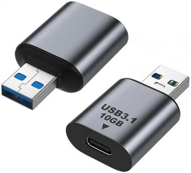 Alt view image 3 of 6 - CY USB-C USB 3.1 Type C Female to USB 3.0 A Male Data Adapter 10Gbps Data Power for Laptop Tablet Phone