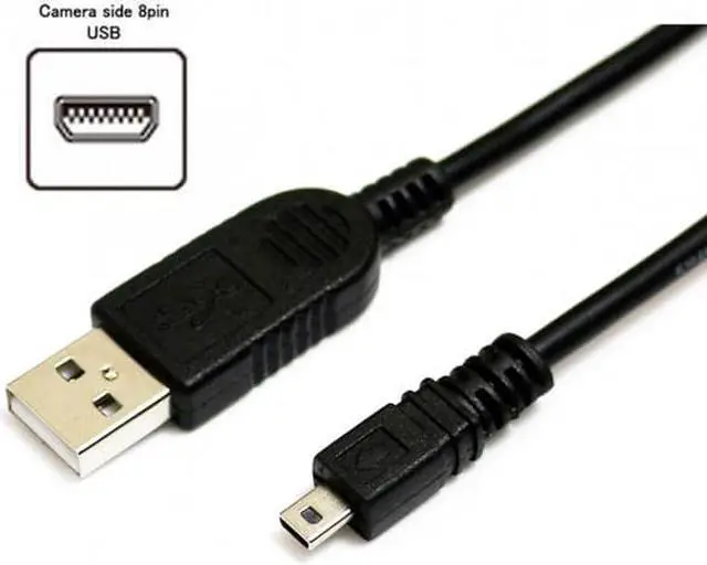 Alt view image 3 of 7 - Jimier CY CA-009 UC-E6 USB Cable for Nikon Digital SLR Cameras COOLPIX S3000 S3100 S3200 S8000 S100 S203 S230 P7000 AW100