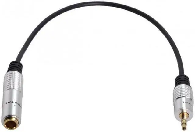 Alt view image 7 of 7 - Cablecc CY CA-025 Audio Aux 6.35mm 1/4" Female to 3.5mm 1/8" Male Stereo Headphone Plug Adapter Converter Cable 20cm
