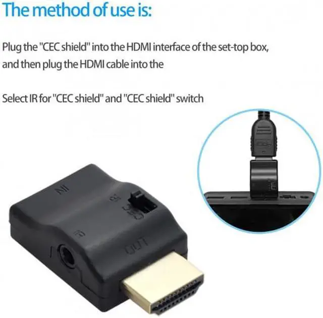 Alt view image 7 of 7 - Cablecc CY HD-007 Remote Controlled HDMI 2.0 IR Adapter with CEC ARC Function HDCP Compliant Support to Close CEC