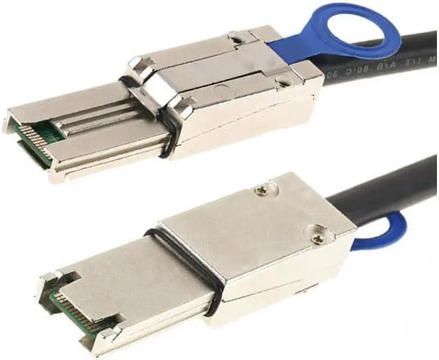 Alt view image 2 of 7 - Cablecc CY SF-005 External Mini SAS 26Pin 4x SFF-8088 to SFF 8088 4 Lane Data Disk Raid Multilane Cable 6Gbps