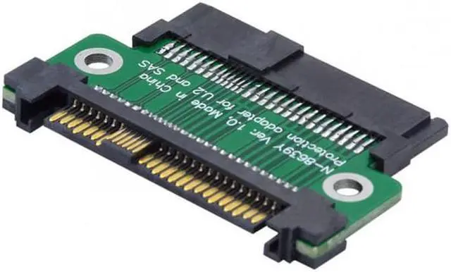Alt view image 2 of 7 - Chenyang SF-027 U.2 U2 SFF-8639 NVME PCIe 4.0 SSD Adapter Male to Female Extension 68pin PCI Express PCBA