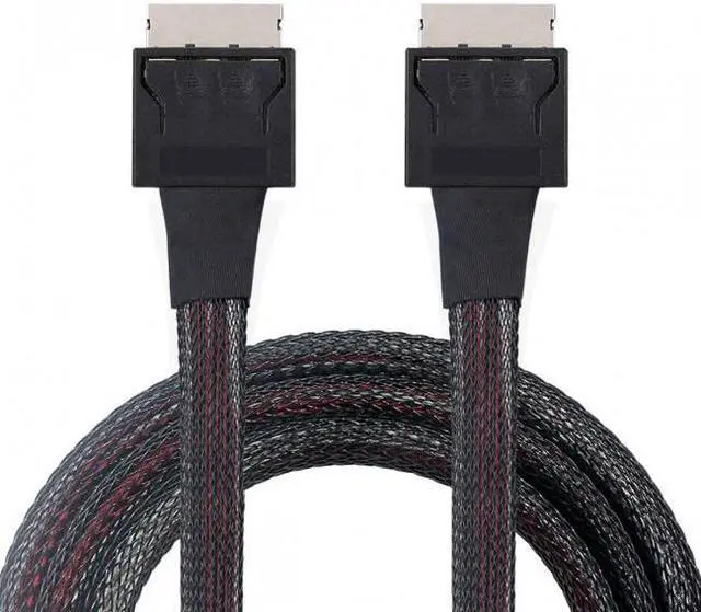 Alt view image 3 of 7 - Cablecc CY SF-049 OCuLink PCIe PCI-Express SFF-8611 8x 8-Lane to OCuLink SFF-8611 8x SSD Data Active Cable 50cm