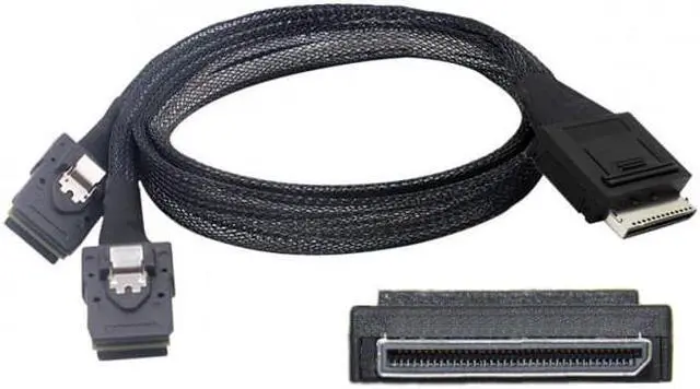 Main image of Cablecc CY SF-050 OCuLink PCIe PCI-Express SFF-8611 8x 8-Lane to Dual SFF-8087 4x SSD Data Active Cable 50cm