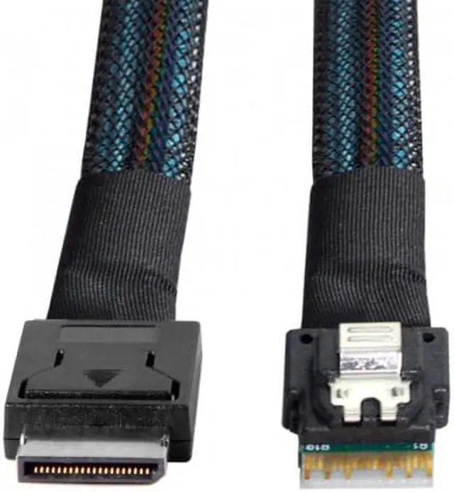 Main image of HKCY SF-060 OcuLink PCIe PCI-Express SFF-8611 4i to SFF-8654 Slimline SSD Data Active Cable 50cm