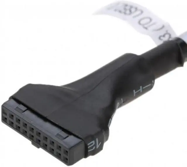 Alt view image 5 of 6 - Xiwai CY  U3-107 USB 3.0 20pin Motherboard Housing Male to USB 2.0 9Pin Header Device Female Cable